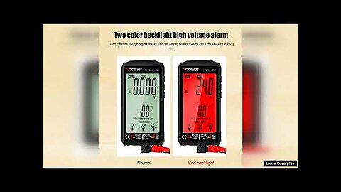 Victor 925 Digital Multimeter Full Screen 10000 Counts LCD Display NCV Diode Review