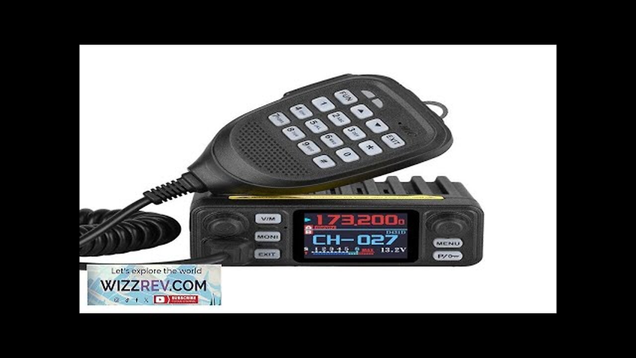 25W 200CH Walkie Talkie VHF UHF Dual Band Mini Car Radio Amateur Review