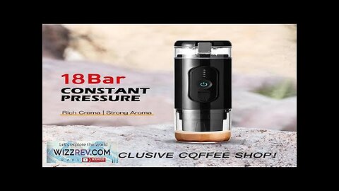 Portable Electric Espresso Coffee Machine Cordless Heating Single Serve Mini Coffee Maker Review