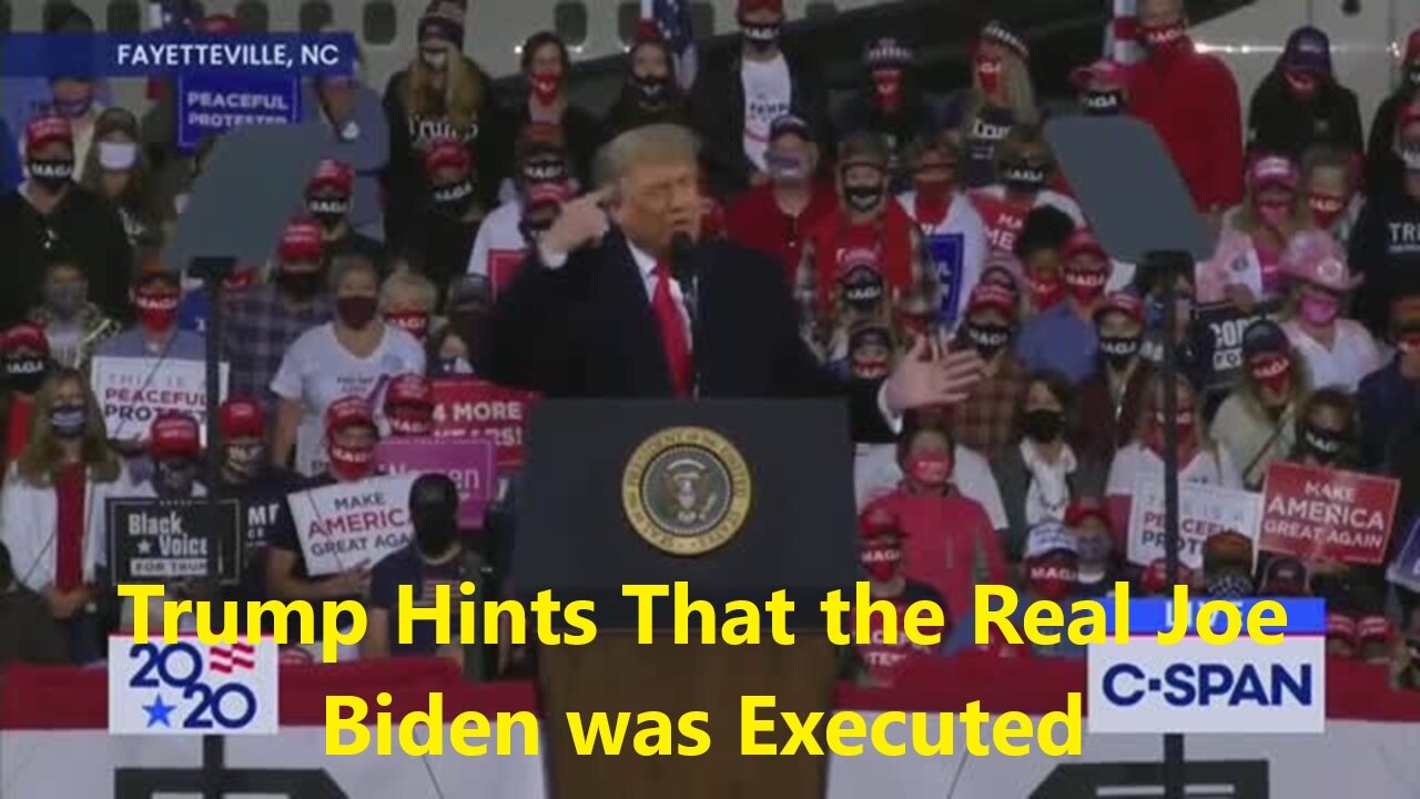 Trump Hints That the Real Joe Biden was Executed. MUST SEE