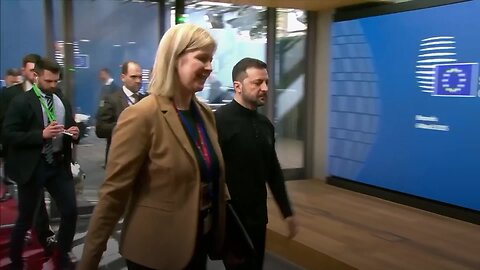 'It's great we are not alone,' Zelenskyy says as he arrives at EU summit