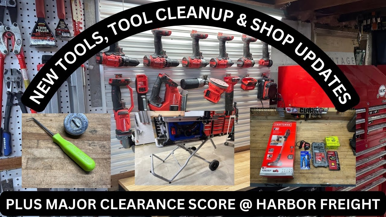 New Tool Pickups | Clearance Score @ Harbor Freight | Cleaning Up A Ratchet | Craftsman Versatrack