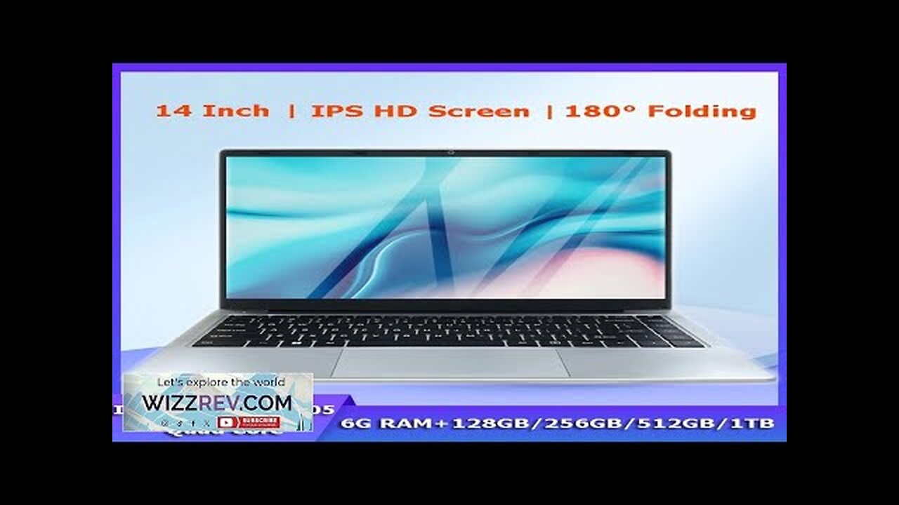 14 Inch Cheap Laptop Intel J4105 DDR4 6GB RAM+1TB SSD Portable Student Review