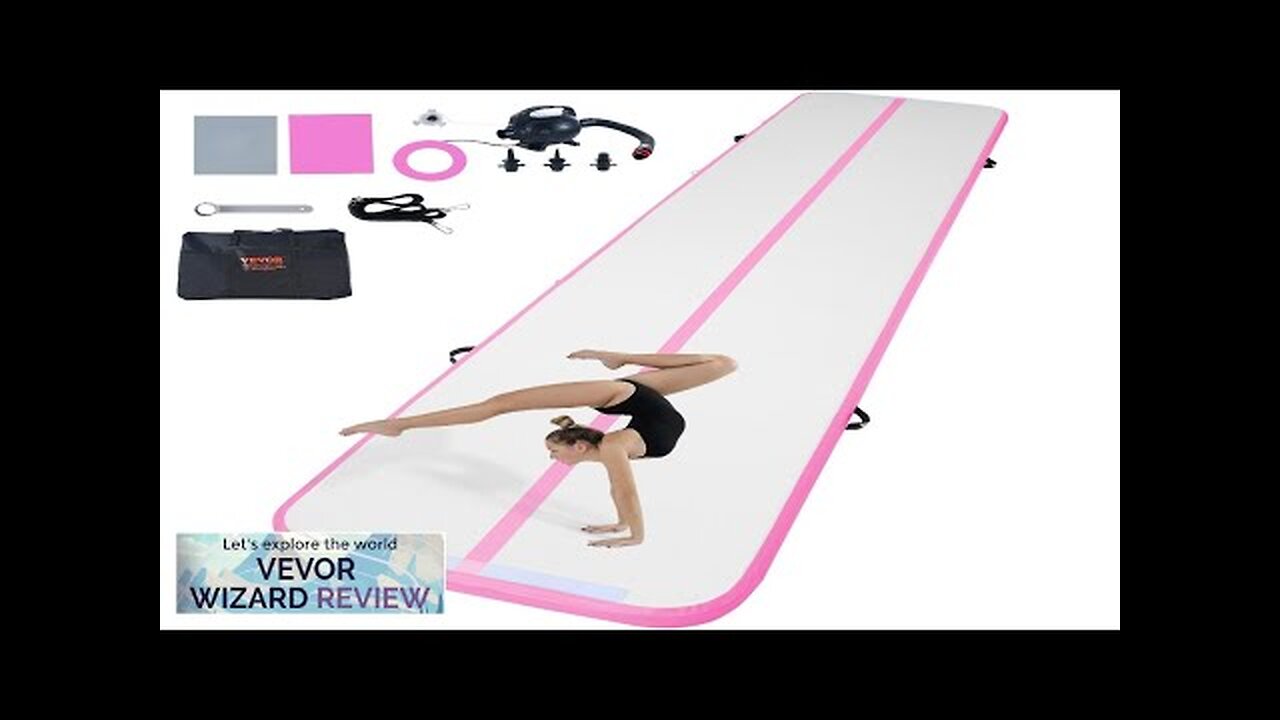 VEVOR Gymnastics Air Mat 4 inch Thickness Inflatable Gymnastics Tumbling Mat Tumble Review