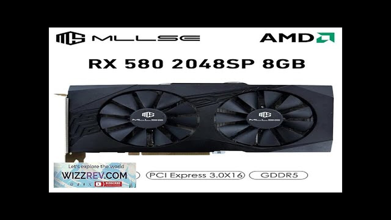 MLLSE Graphics Card AMD Radeon RX 580 8GB 2048SP Placa De Video Review