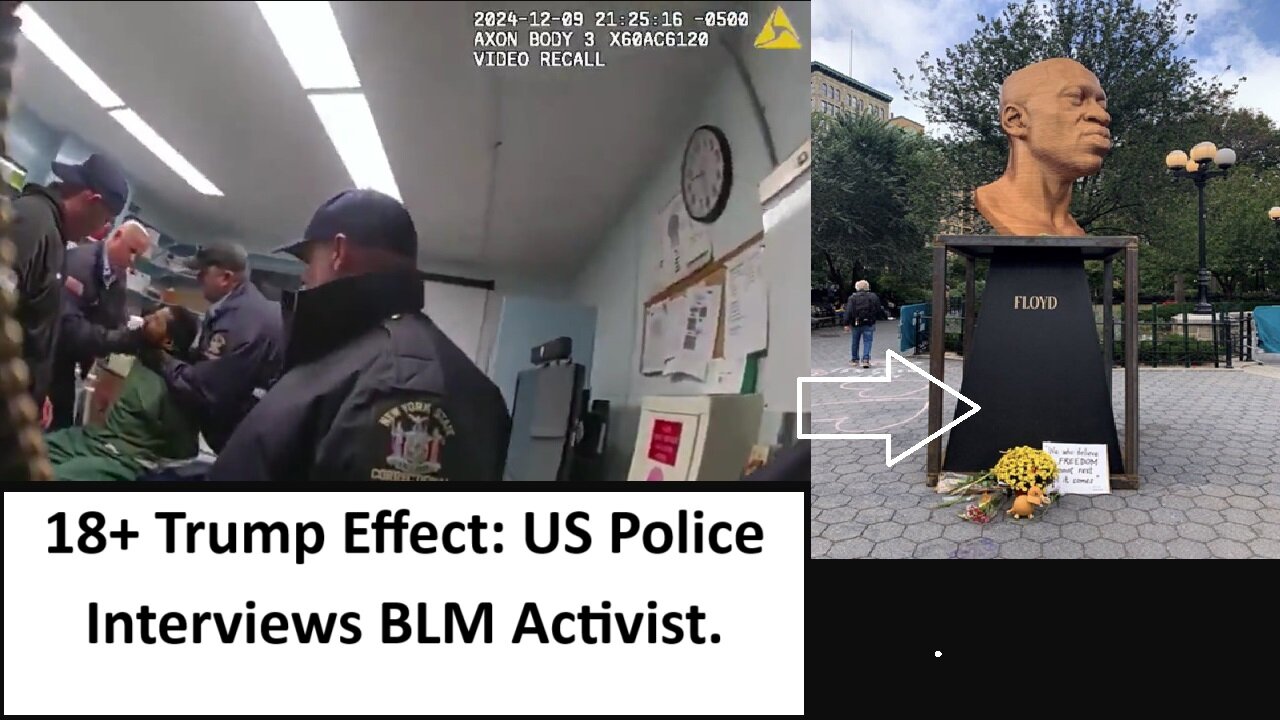 18+ Trump Effect: US Police Interviews BLM Activist.