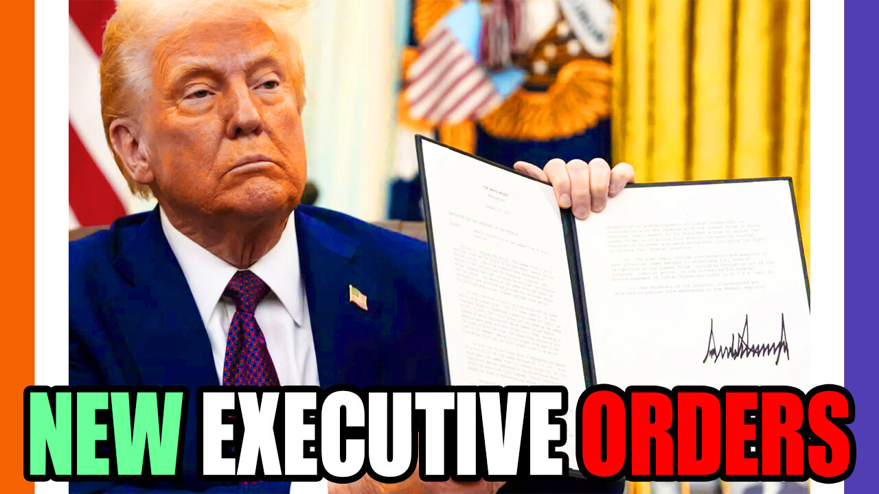 🚨BREAKlNG: More NEW Executive Orders 🟠⚪🟣