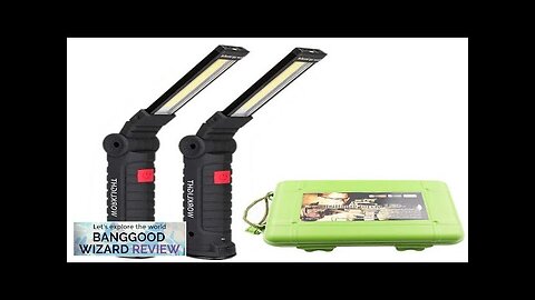 Built-in 18650 Battery Bikight COB LED Multi Function Folding Work Light Set Review