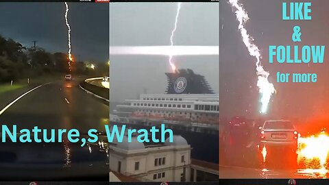 . **"Nature's Wrath: Lightning Strikes Caught on Camera!"**