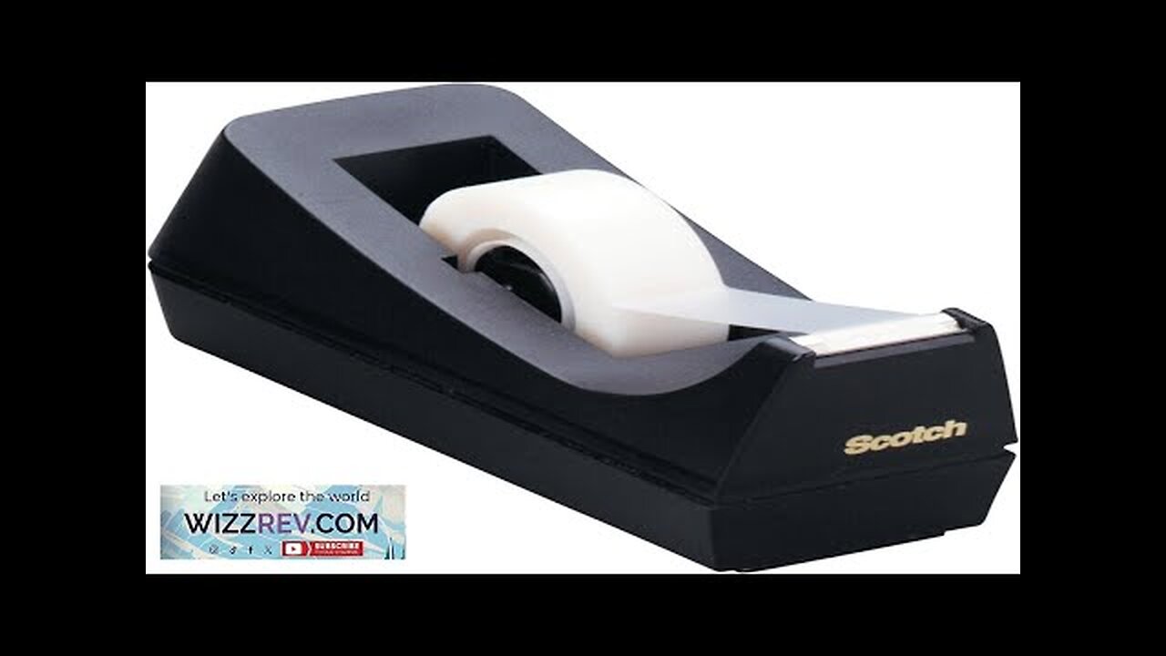 Scotch Desktop Tape Dispenser Black 2.7 in. x 2.7 in. x 6.4 Review