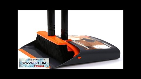 TreeLen Broom and Dustpan Set with 52" Long Handle for Home Kitchen Review