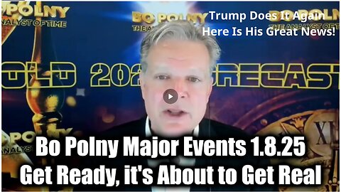 Bo Polny Major Events 1.8.25 - Get Ready, it's About to Get Real