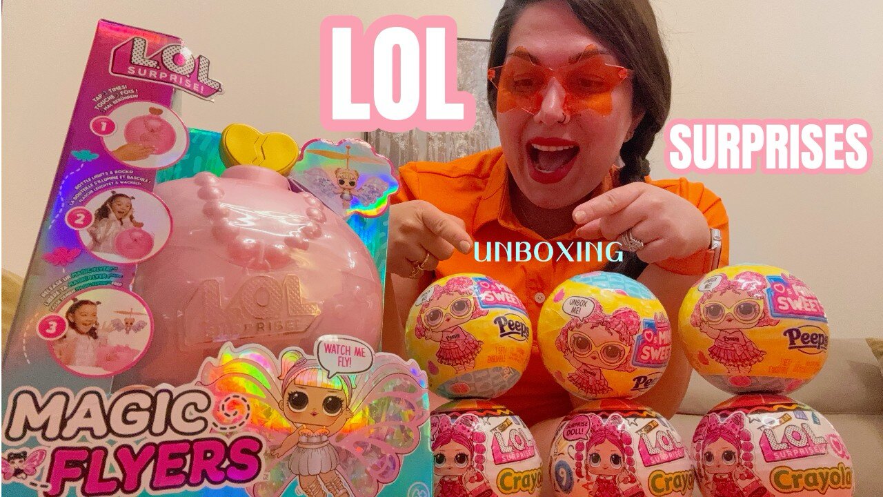 🎨🍭✨ Unboxing LOL Surprise Loves Crayola Tots, Mini Sweets Peeps & Magic Flyer! #short ✨🧚‍♀️🛸