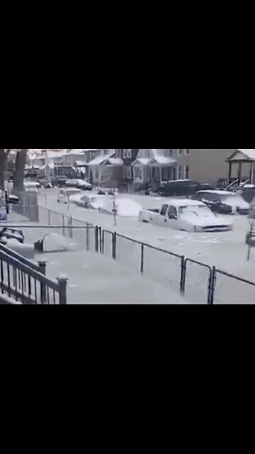 Have you ever seen a flood area freeze before?