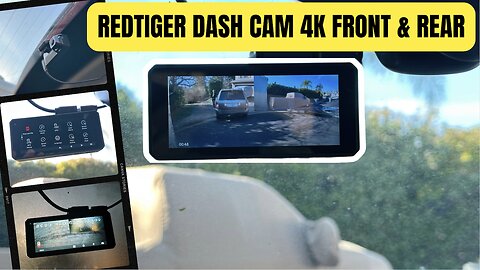 REDTIGER F77 Dash Cam STARVIS 2 4K+4K Dual High Speed Wi-Fi