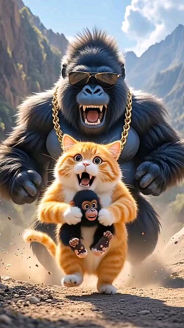 cat and gorilla story