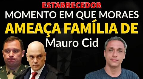 In Brazil the moment when Moraes threatens political prisoner Mauro Cid with the arrest of his father, wife and DAUGHTER.