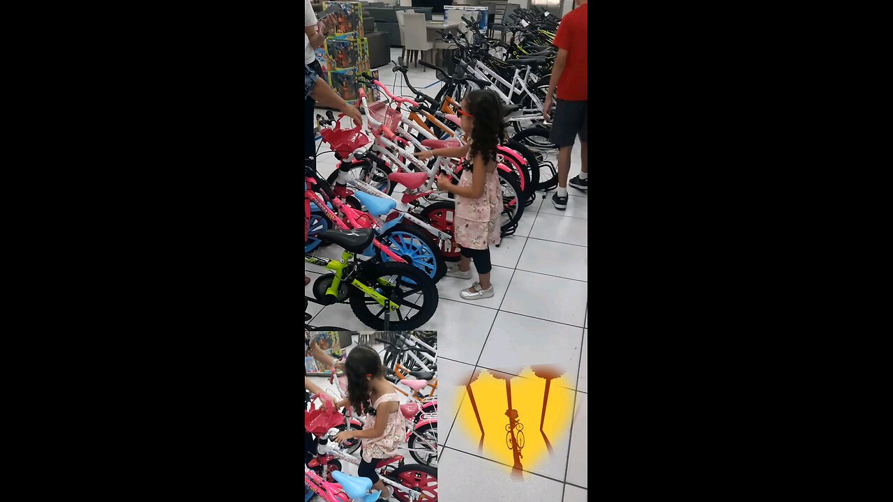 Laura foi ver sua futura bicicleta. 06/01/2025... #amor #familia #Deus #fé #jesus