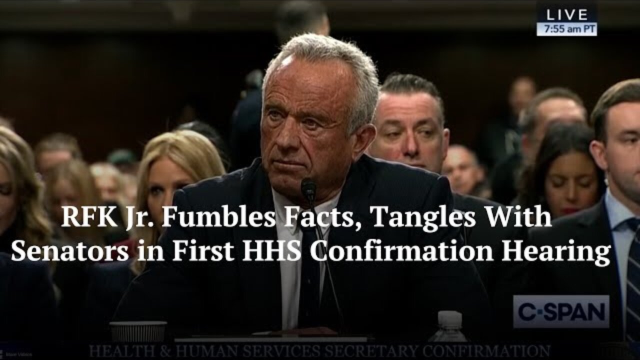 RFK Jr. Fumbles Facts, Tangles With Senators in First HHS Confirmation Hearing