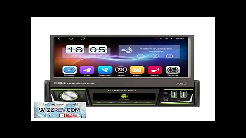 YUEHOO Retractable Car MP5 Multimedia Player 1 Din 7 inch Touchscreen IPS Review