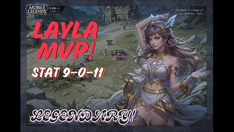 Mobile Legends : gintotski as Layla with 9-0-11 MVP