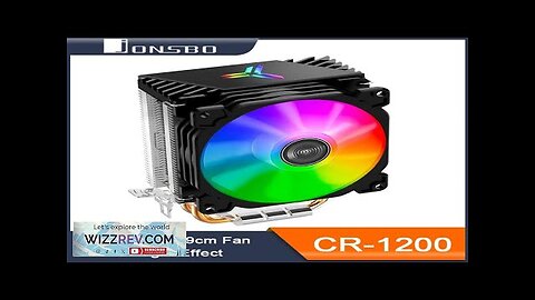 Jonsbo CR1200 CPU Cooler 2 Heat Pipe Tower RGB Colorful Light Effect Review