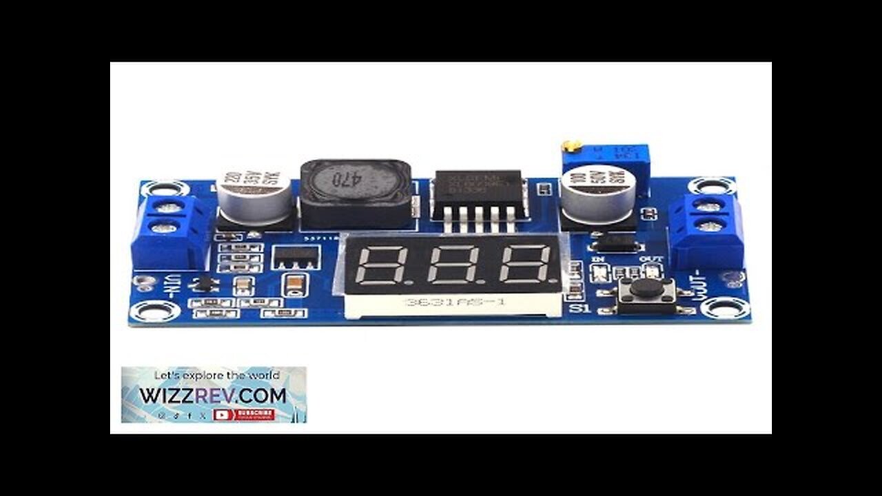 AOQDQDQD A05 DC-DC Boost Module with Digital Voltage Display LM2577 Circuit Board Review