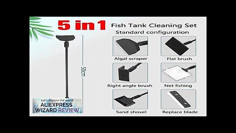 Aquarium Fish Tanks Cleaning Tools Kit Algae Tank Cleaner Set Aquarium Cleaner Review