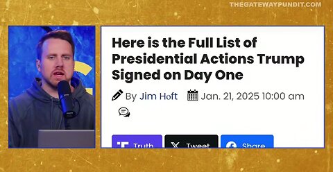 EXECUTIVE OVERDRIVE: Trump’s Day One Actions That Will Change The Nation!