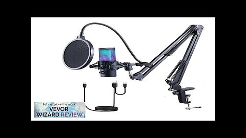 VEVOR USB Microphone 192 kHz/24-bit Professional Condenser Microphone Kit with Boom Arm Review