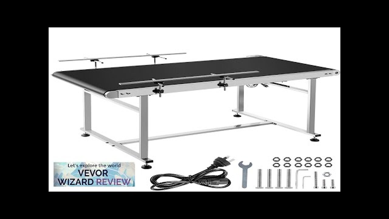 VEVOR Belt Conveyor Length 59-Inch PVC Conveyor Belt Width 19.7-Inch Motorized Conveyor Review