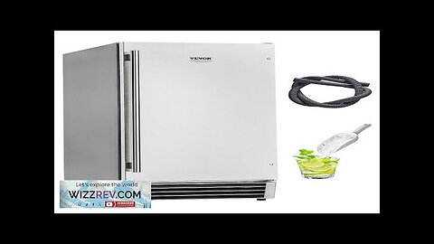 Undercounter Built-in Ice Maker Machine 50 Lbs/Day Reversible Door Outdoor Use Review