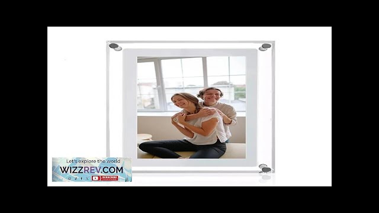 5/7 Inch Acrylic Digital Photo Frame Auto-Rotate 1024x600P Display IPS Screen 2G Review