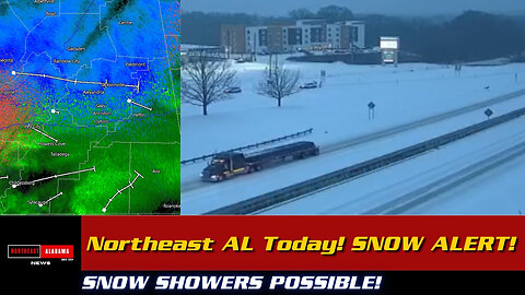 Snow Showers Hit Northeast Alabama Today! ❄️ Winter Weather Alert