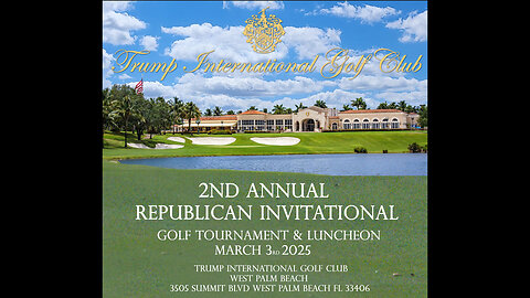 1st Republican Invitational Golf Tournament & Luncheon March 11th 2024 Clip