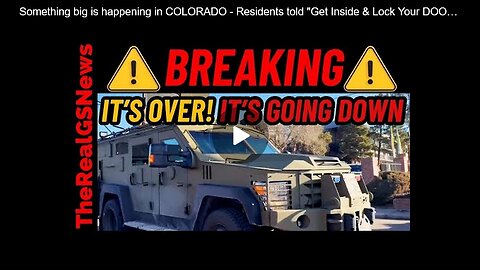 Something big is happening in COLORADO – Residents told “Get Inside & Lock Your DOORS”