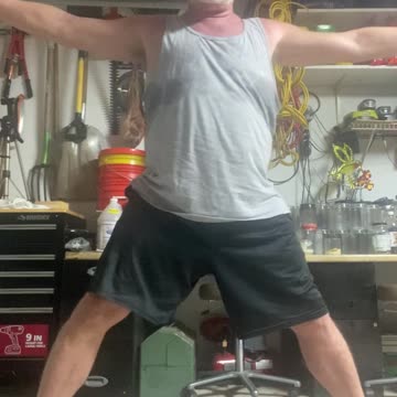 Move 12 of 16... Side-Lunge Windmills!