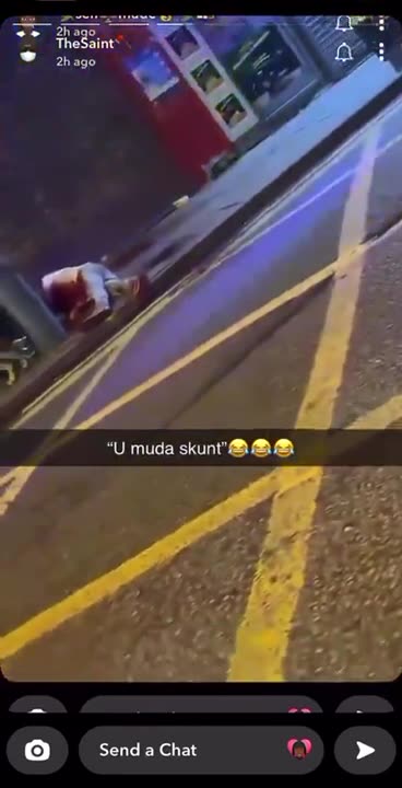 White GENOCIDE - Lone white man gets stabbed in the neck by immigrants as they laugh at his death