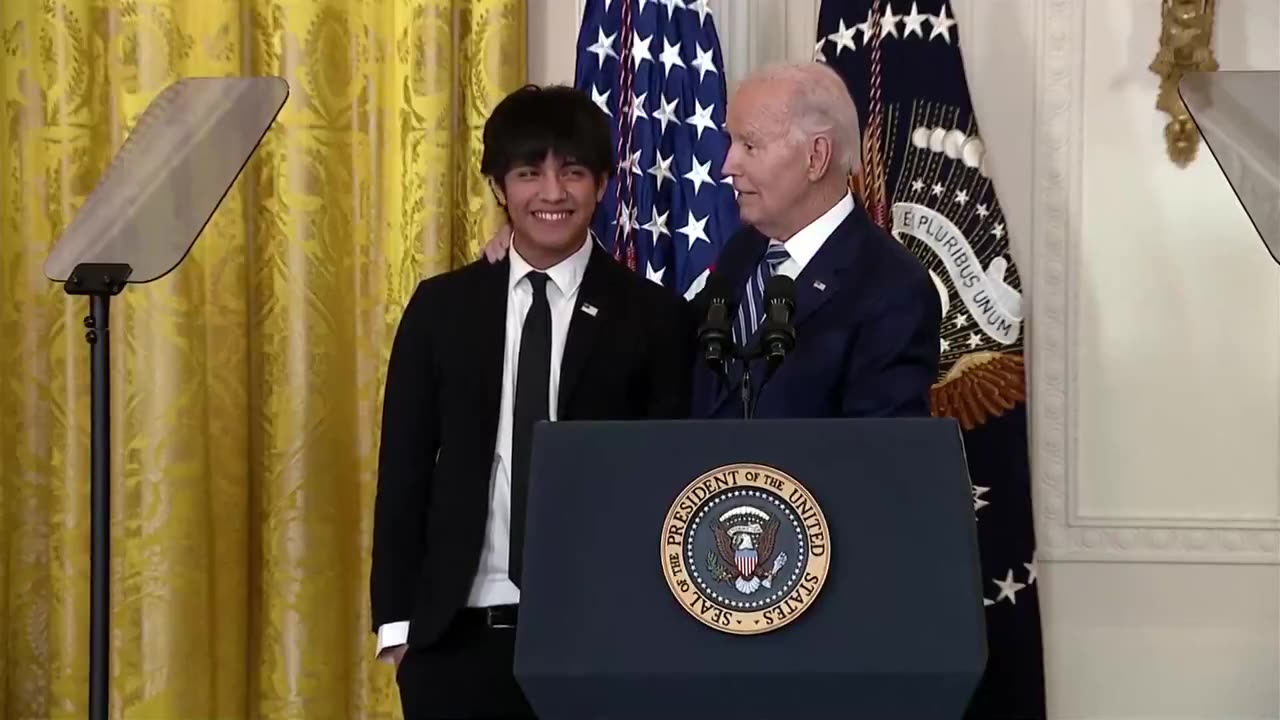 Biden Invites Teen on Stage, Starts Singing 'Happy Birthday,' Flubs Name: 'Mumbled Nonsense'