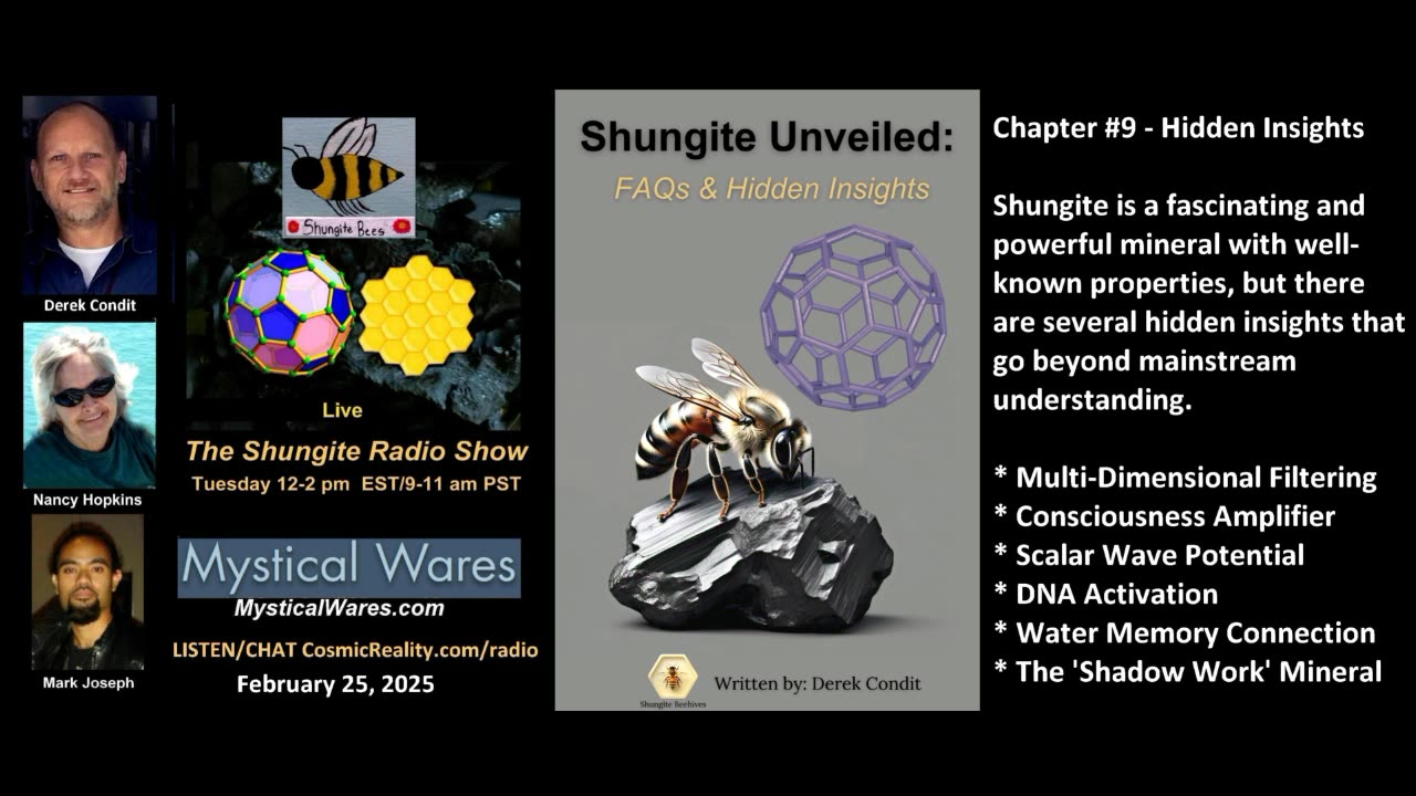 SHUNGITE REALITY 2/25/25 - Shungite Secrets Unveiled To Hypnosis