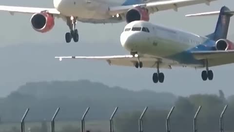 Airplane fly too close