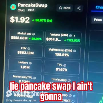 pancakeswap crypto coin price prediction! #fyp