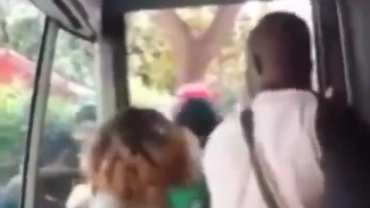 🇮🇹 Meanwhile on a bus in Italy - african migrants push their way on for free