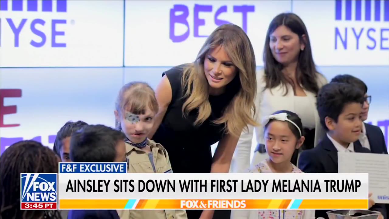 MELANIA TRUMP: "I will continue with 'Be Best' and I will also expand 'Be Best'."