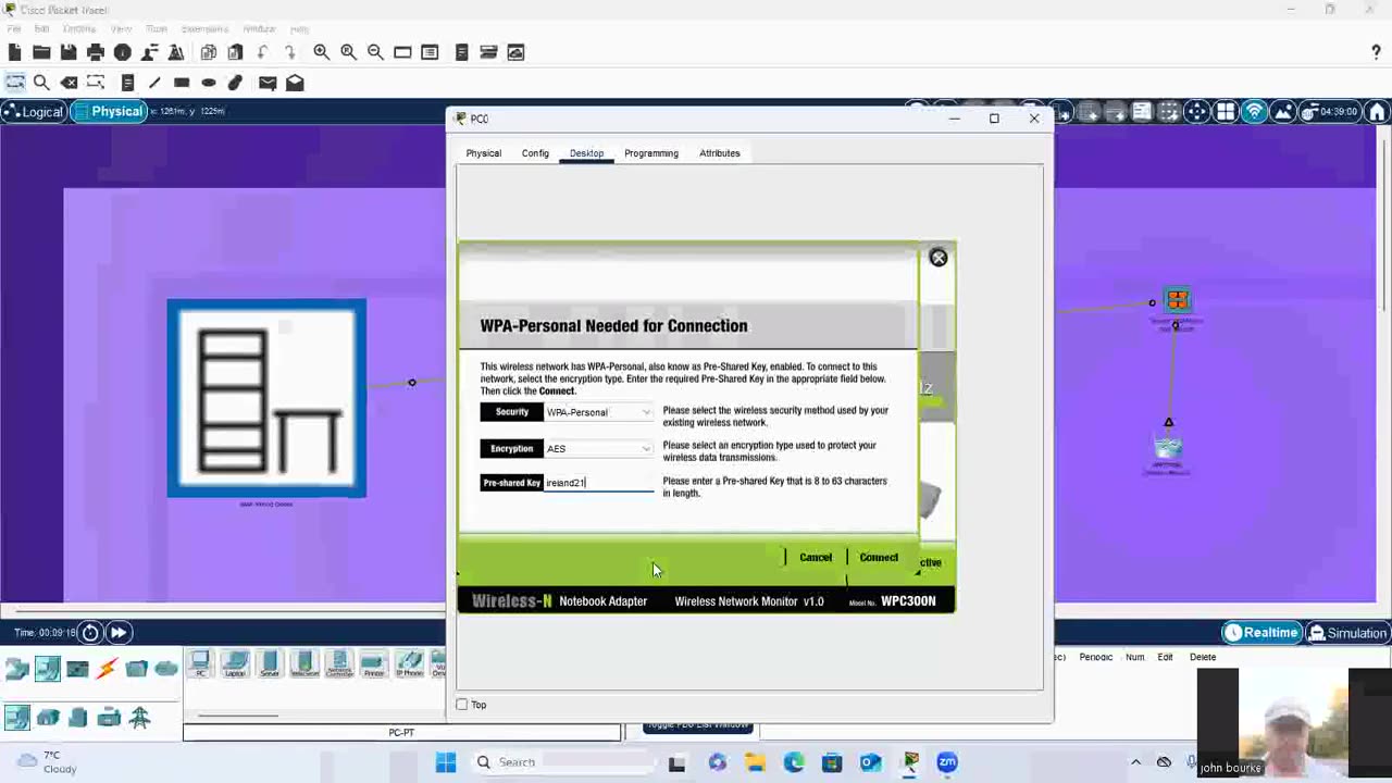 Packet Tracer Wireless Network