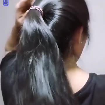Indian cut girl long silky hair style Play