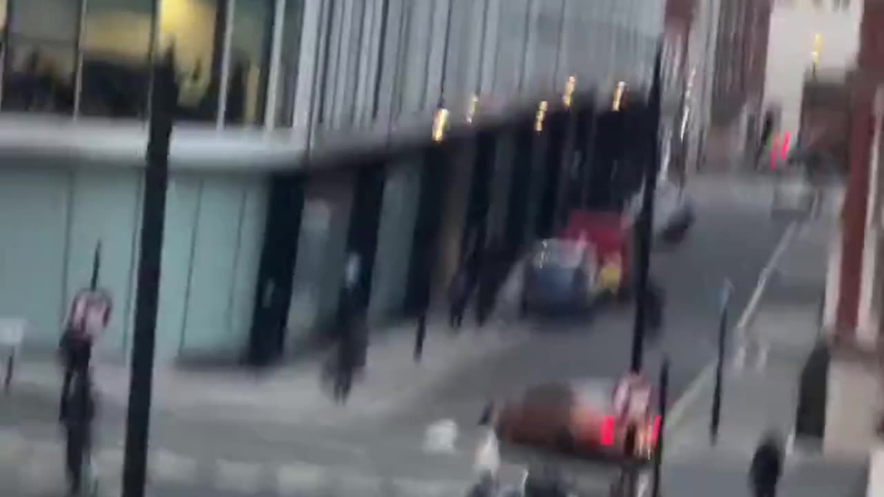 Man shouts, thief as two youths on a bike takes a man phone.. London