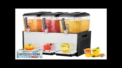 VEVOR Commercial Beverage Dispenser 12L x 3 Tanks Cold Juice Ice Drink Review