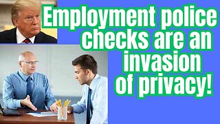 Police employment checks. Discrimination for life!