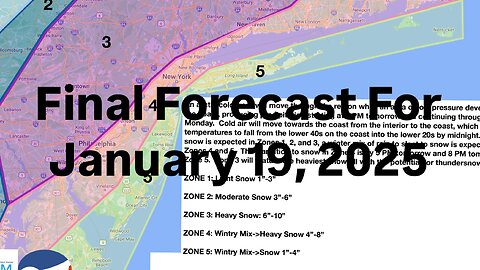 Final Forecast Update For January 19, 2025